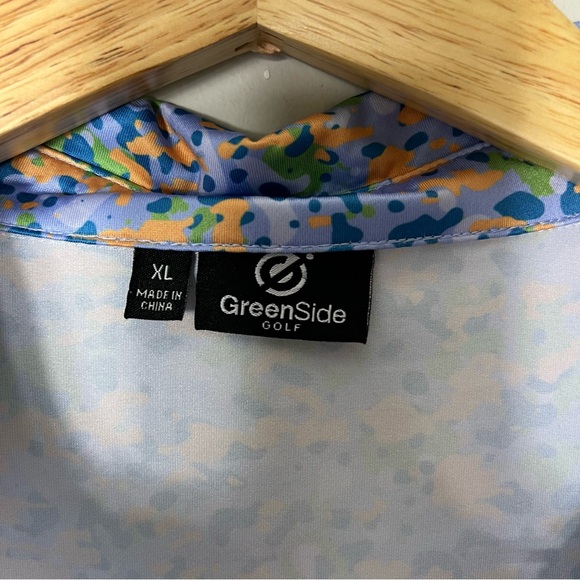 Green side Golf Elegance Golf Shirt Polo Moisture Wicking UPF Sport 1103 - Picture 4 of 8